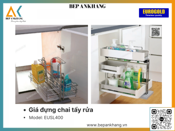 Giá đựng chai tẩy rửa Eurogold EUSL400 - 400mm - Inox